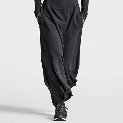 Women's Breathable Cotton Blend Maxi Dress | Sporty Half-High Collar Zipper Design 2