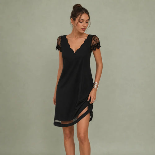 Women's Breathable Fabric Cocktail Dress | Elegant Flattering Evening Gown 0