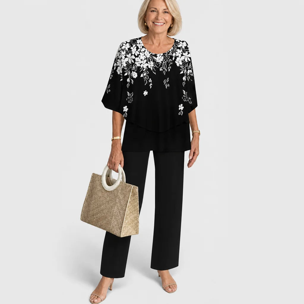 Women's Elegant Fabric Two-Piece Set | Stylish Plus Size Outfit for All Occasions 12