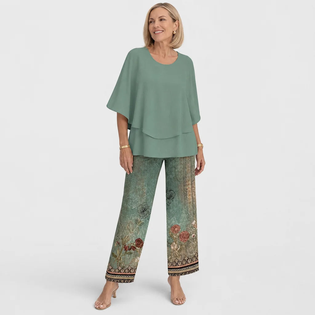Women's Elegant Fabric Two-Piece Set | Stylish Plus Size Outfit for All Occasions 4