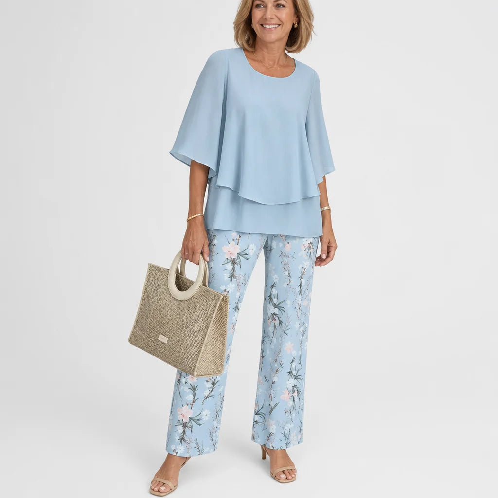 Women's Elegant Fabric Two-Piece Set | Stylish Plus Size Outfit for All Occasions 8