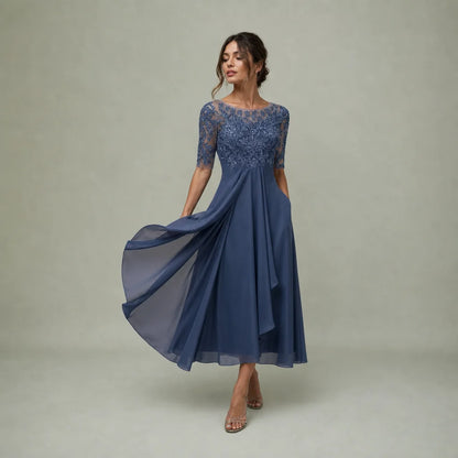 Women's Elegant Lace Dress | Timeless Comfortable Evening Cocktail Dress 0