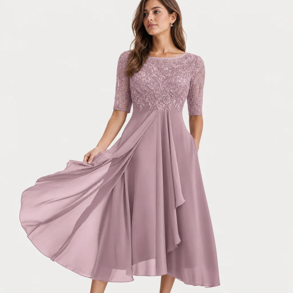 Women's Elegant Lace Dress | Timeless Comfortable Evening Cocktail Dress 1