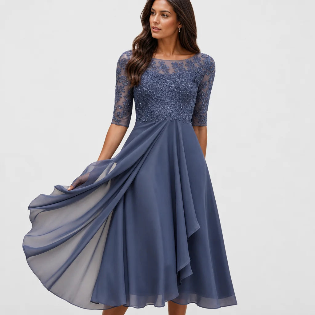 Women's Elegant Lace Dress | Timeless Comfortable Evening Cocktail Dress 4
