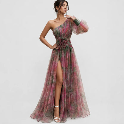 Women's Ethereal Tulle Gown | Elegant Long Sleeve Evening Dress for Formal Occasions 7