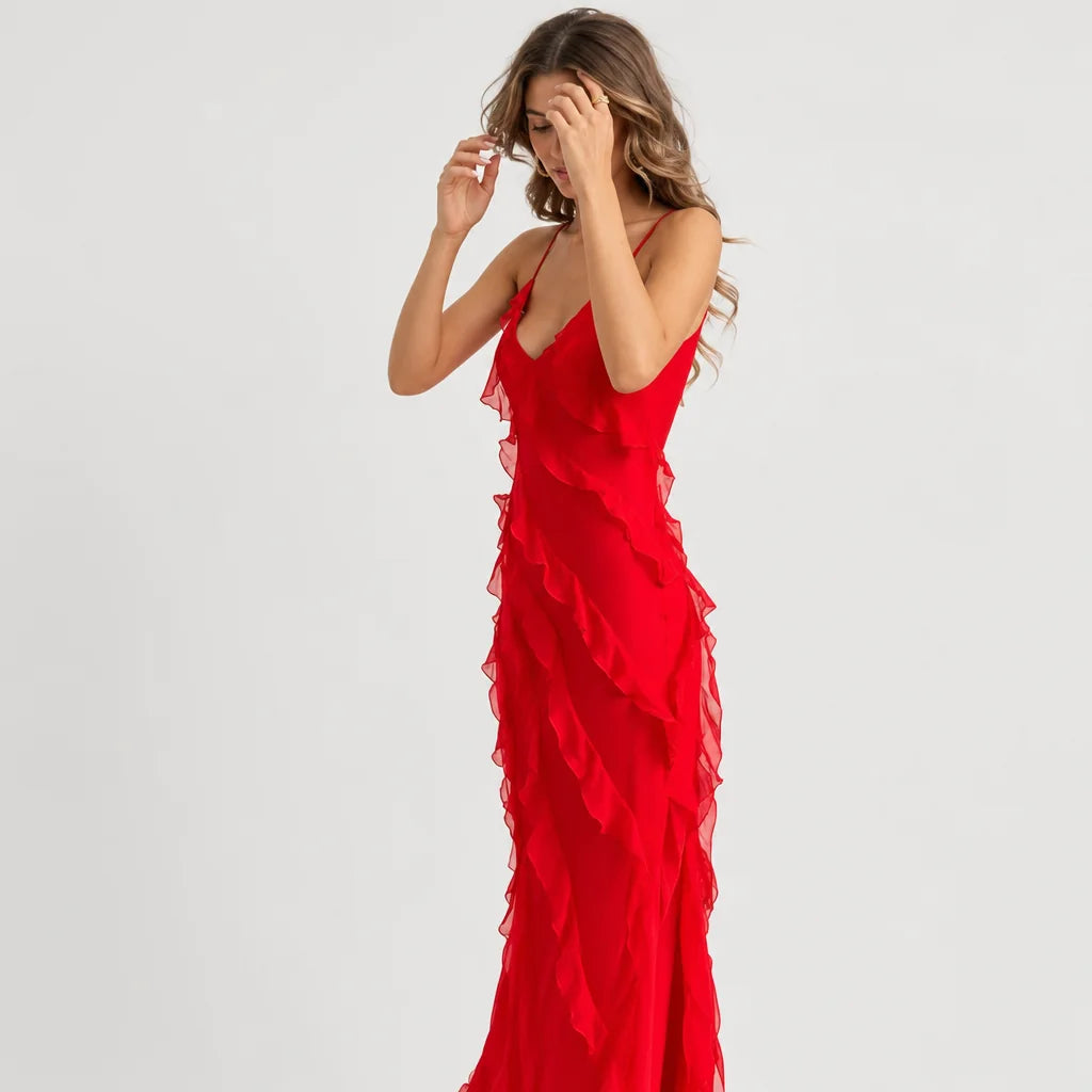 Women's Lightweight Maxi Dress | Elegant Off-Shoulder Backless Summer Gown 3