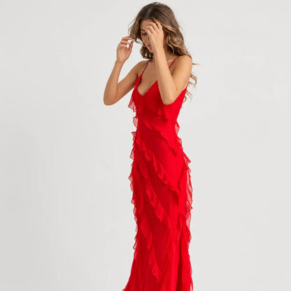 Women's Lightweight Maxi Dress | Elegant Off-Shoulder Backless Summer Gown 3