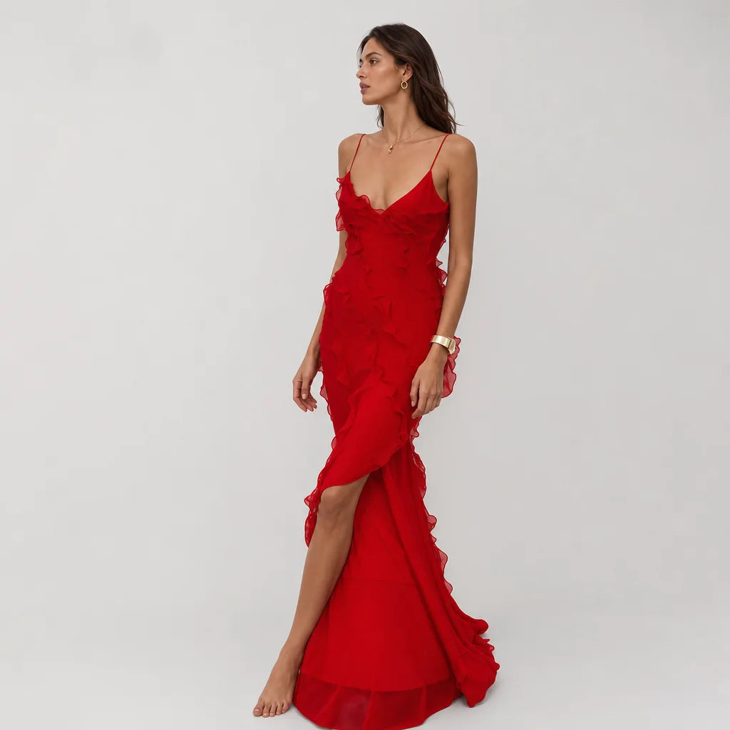 Women's Lightweight Maxi Dress | Elegant Off-Shoulder Backless Summer Gown 4