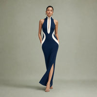 Navy & White