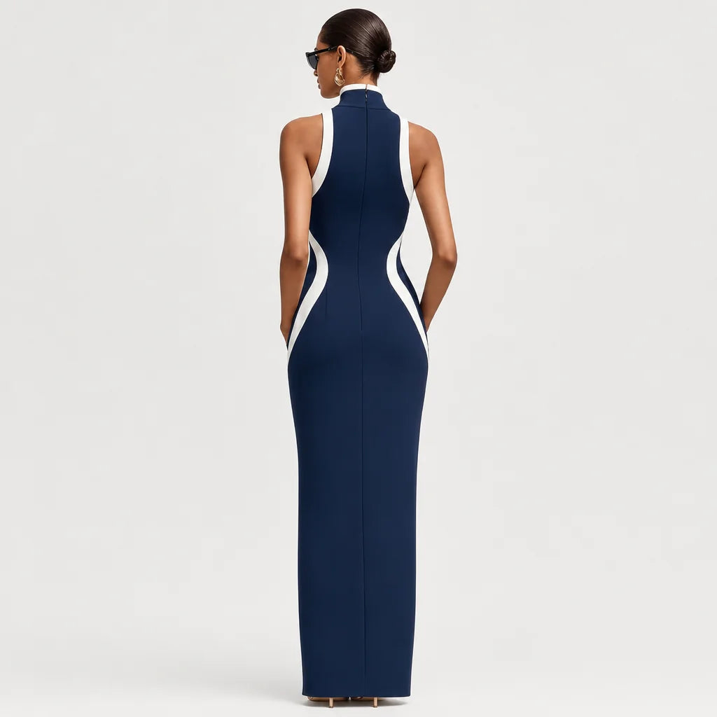 Women's Silky Knit Jersey Gown | Elegant Form-Fitting Maxi Dress for Formal Events 4