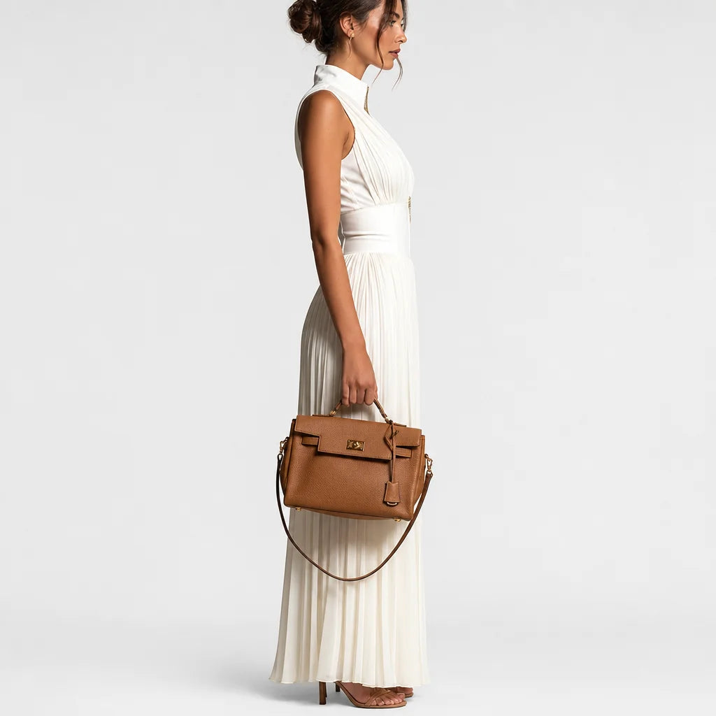 Women's White Chiffon Jumpsuit | Elegant V-Neck Sleeveless Wide-Leg Design 1